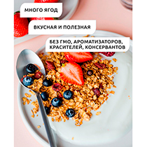 Гранола "Ягодная” 4fresh FOOD | интернет-магазин натуральных товаров 4fresh.ru - фото 2